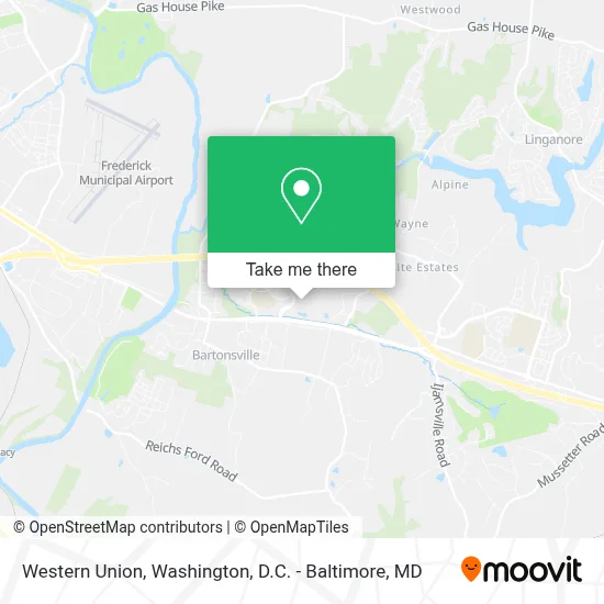 Western Union map