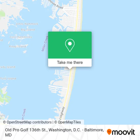 Old Pro Golf 136th St. map
