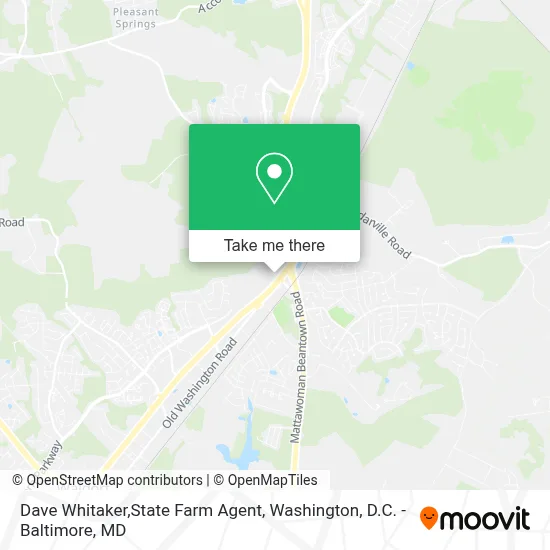Dave Whitaker,State Farm Agent map