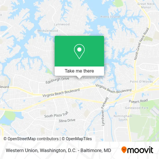 Western Union map