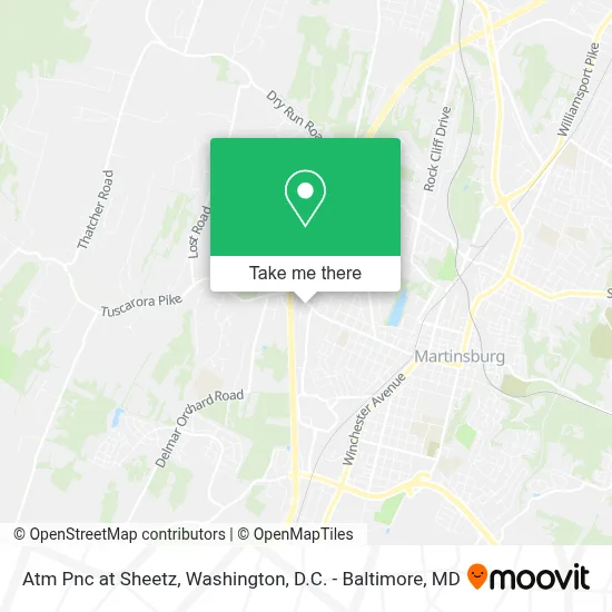 Atm Pnc at Sheetz map