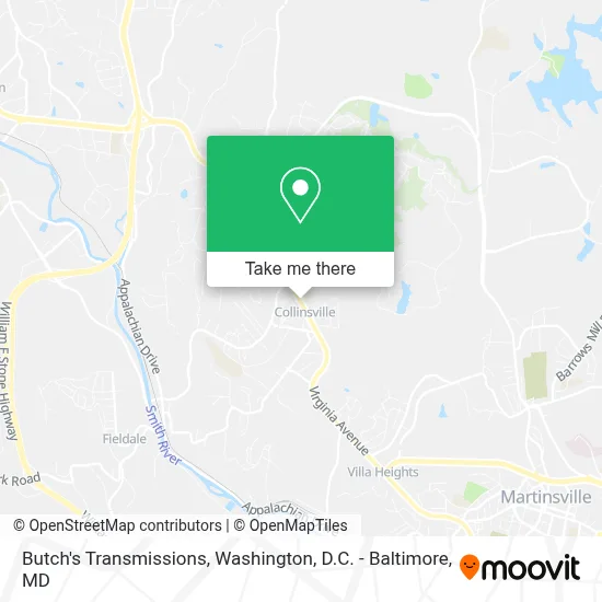 Butch's Transmissions map