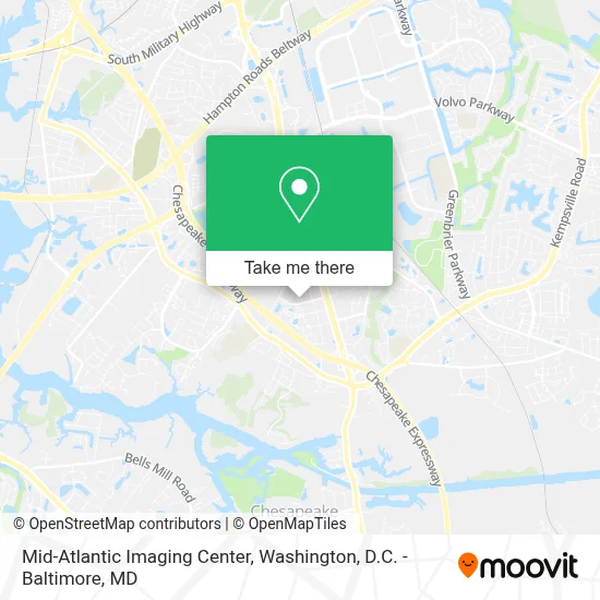 Mid-Atlantic Imaging Center map