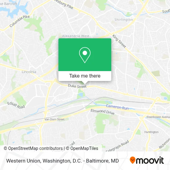 Western Union map
