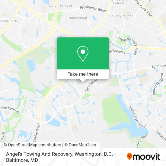 Angel's Towing And Recovery map