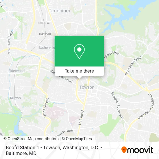 Bcofd Station 1 - Towson map