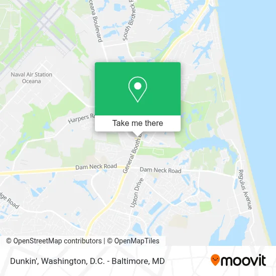 Dunkin' map