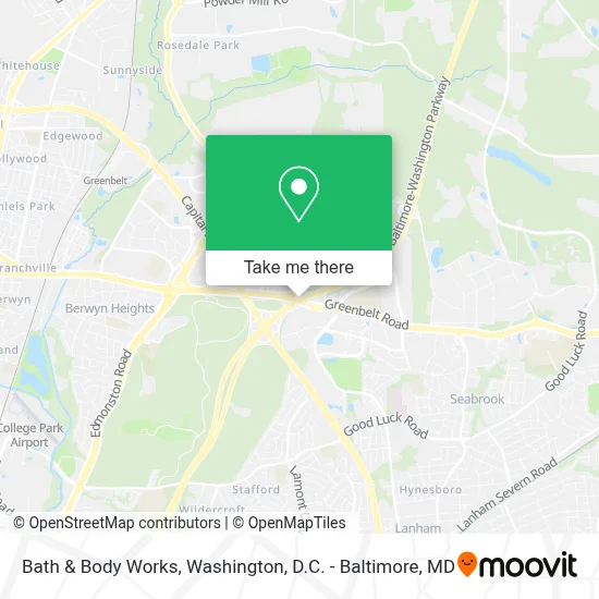 Bath & Body Works map