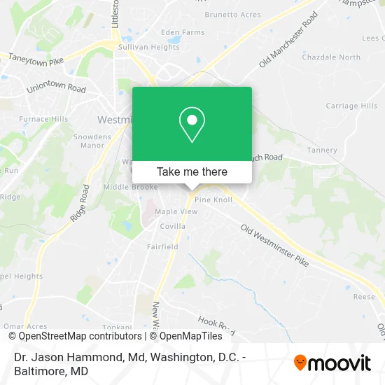Dr. Jason Hammond, Md map