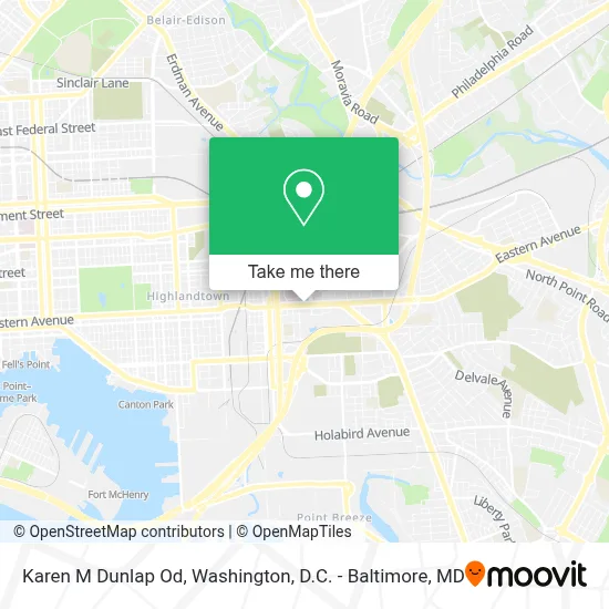 Karen M Dunlap Od map