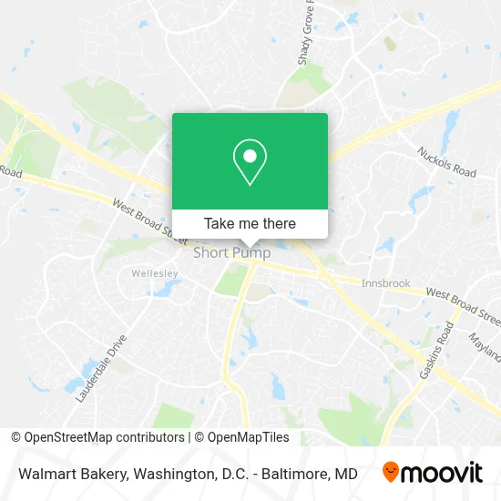 Walmart Bakery map