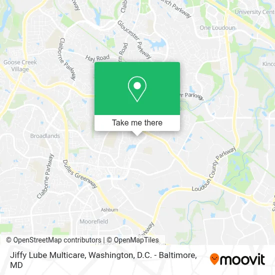 Jiffy Lube Multicare map