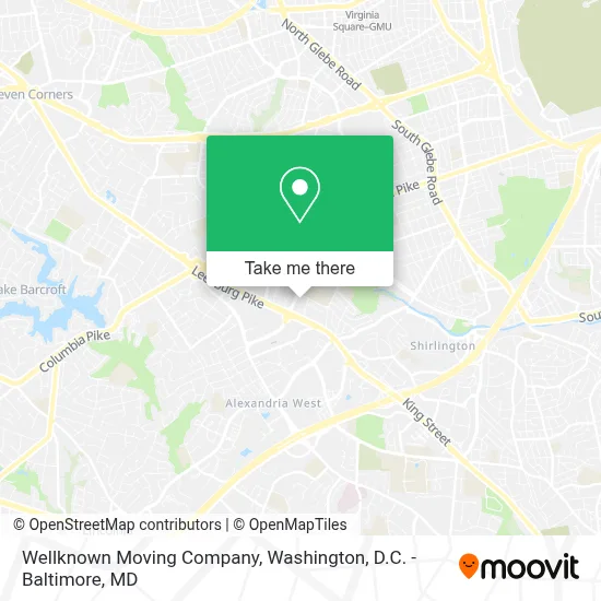 Wellknown Moving Company map