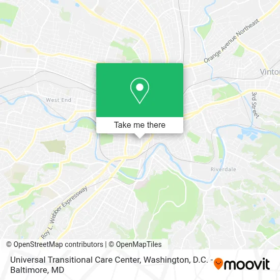 Universal Transitional Care Center map