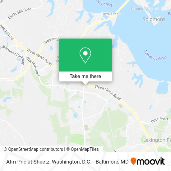 Atm Pnc at Sheetz map