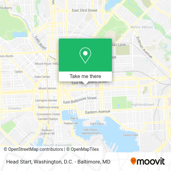 Head Start map