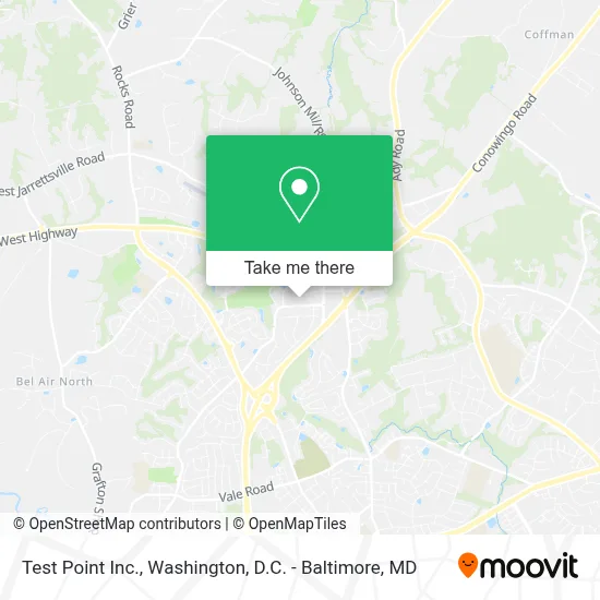 Test Point Inc. map