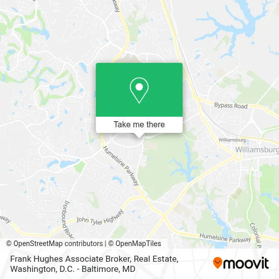 Frank Hughes Associate Broker, Real Estate map