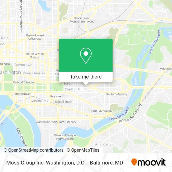 Moss Group Inc map