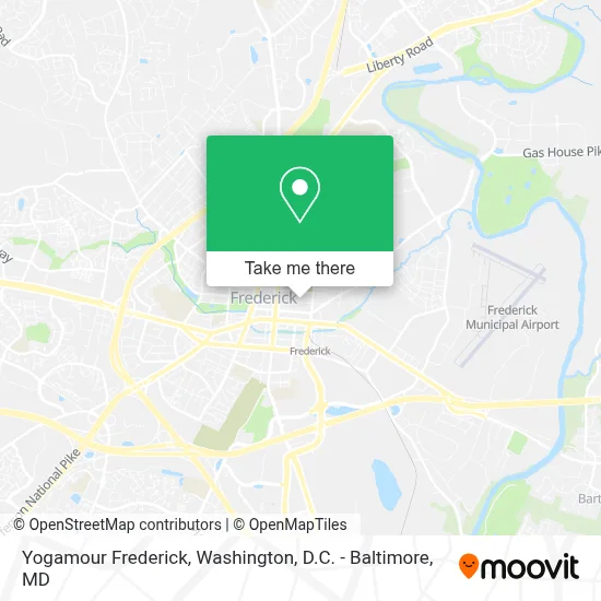 Yogamour Frederick map