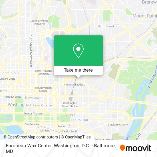 European Wax Center map