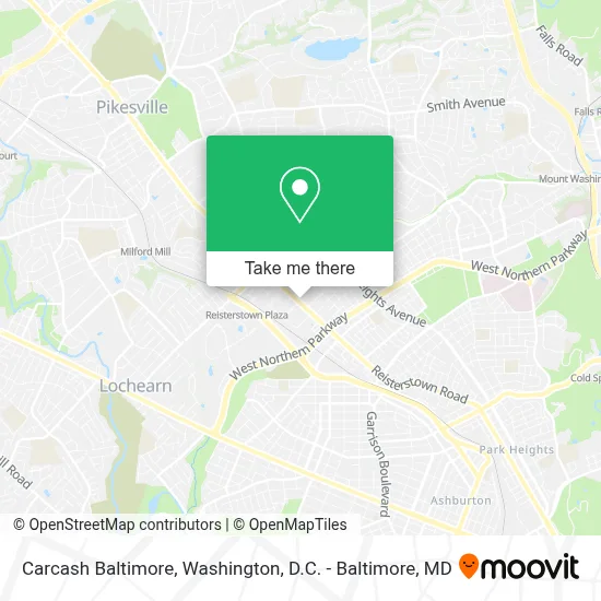 Carcash Baltimore map