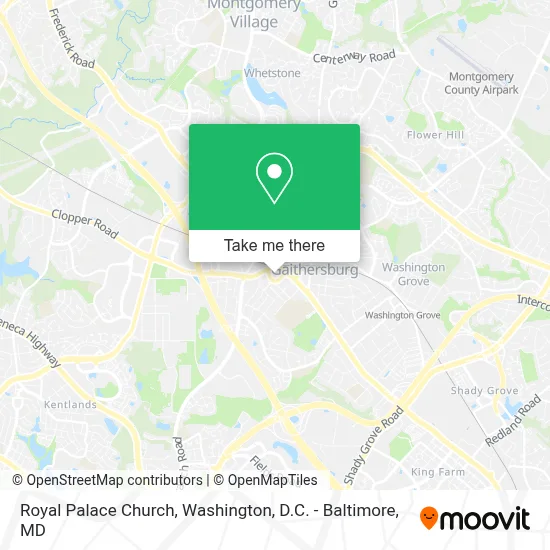 Royal Palace Church map