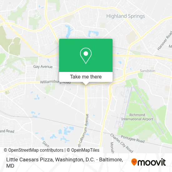 Little Caesars Pizza map