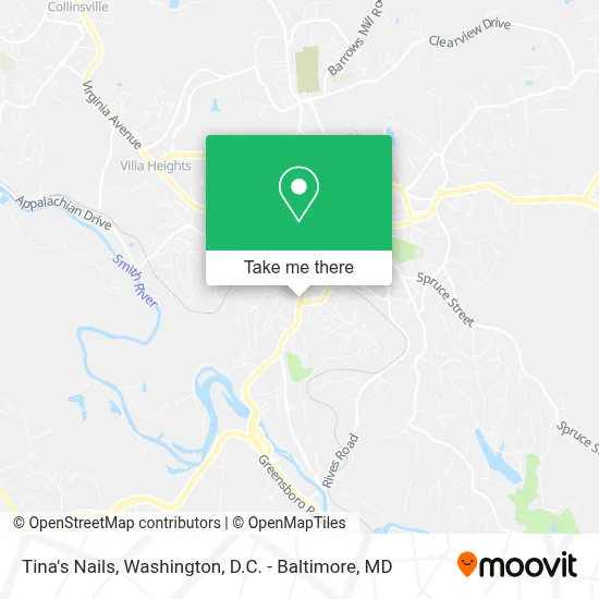Tina's Nails map