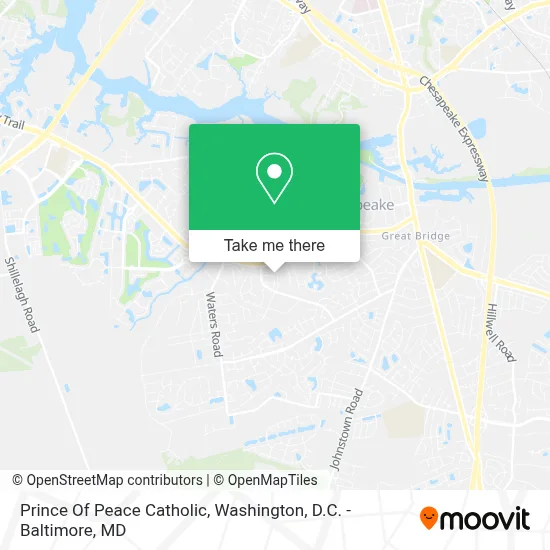 Prince Of Peace Catholic map