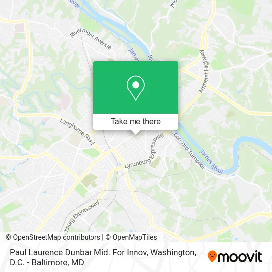 Paul Laurence Dunbar Mid. For Innov map