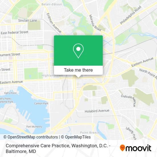 Comprehensive Care Practice map