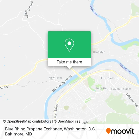 Blue Rhino Propane Exchange map