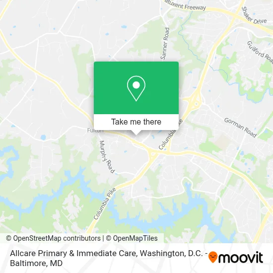 Allcare Primary & Immediate Care map