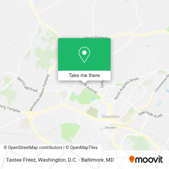 Tastee Freez map
