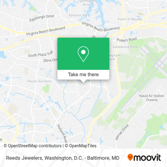 Reeds Jewelers map