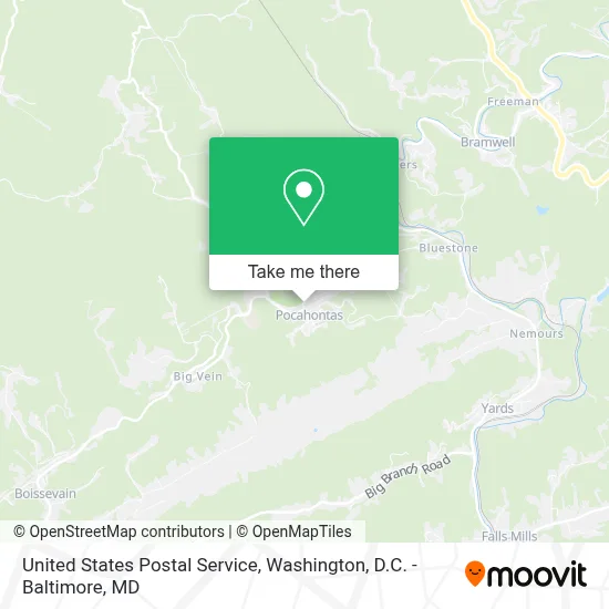 United States Postal Service map