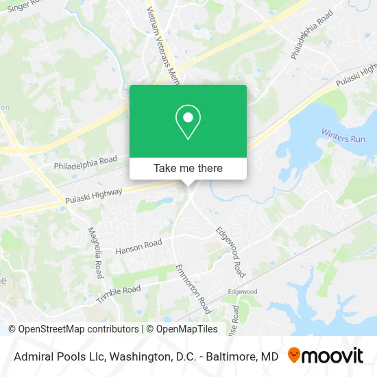 Admiral Pools Llc map