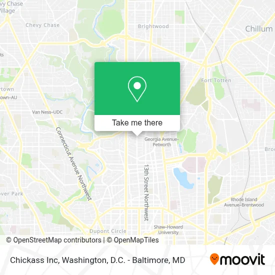 Chickass Inc map