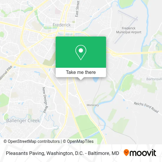 Pleasants Paving map