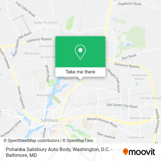 Pohanka Salisbury Auto Body map