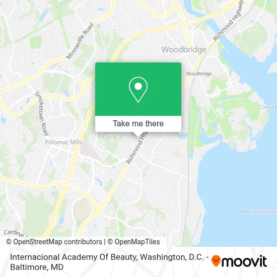 Internacional Academy Of Beauty map