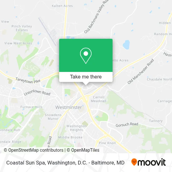 Coastal Sun Spa map
