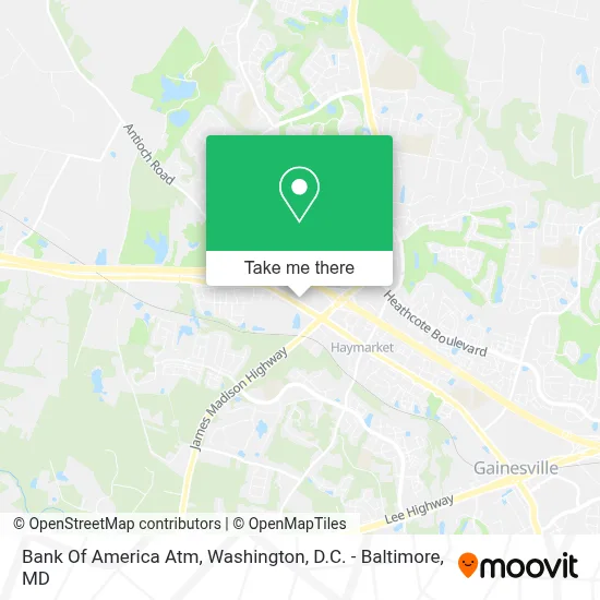 Bank Of America Atm map