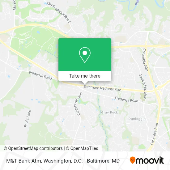 M&T Bank Atm map