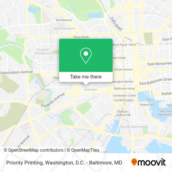 Priority Printing map