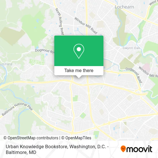 Urban Knowledge Bookstore map
