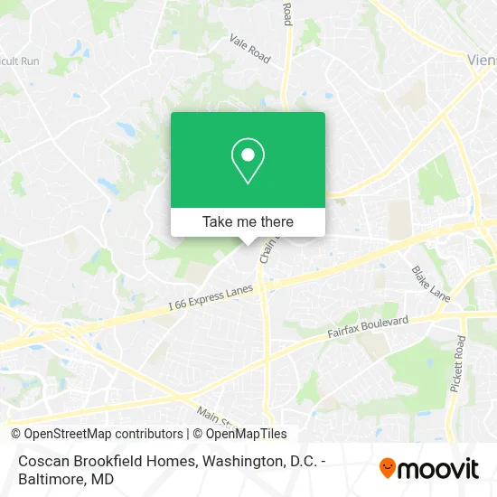Coscan Brookfield Homes map