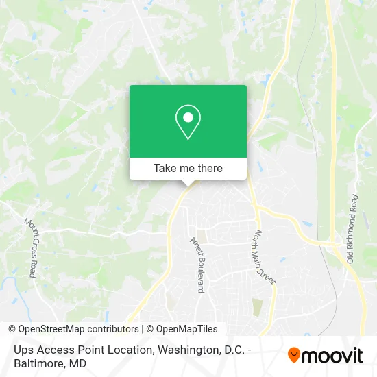 Ups Access Point Location map