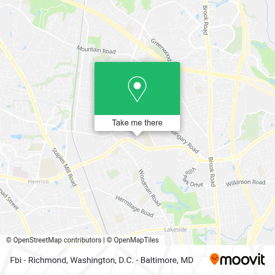 Fbi - Richmond map